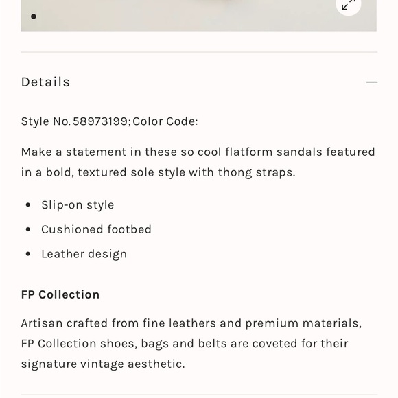 NWT Free People Haven Thong Flatform - Picture 6 of 6